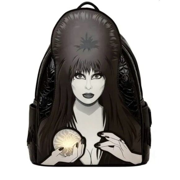 Loungefly Elvira Mistress Of The Dark Light Up Mini Backpack - - Picture 1 of 2